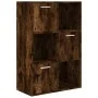 Mueble de almacenaje roble ahumado 60x29,5x90 cm de vidaXL, Librerías y estanterías - Ref: Foro24-815453, Precio: 67,25 €, De...