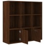 Estantería color marrón roble 98x30x98 cm de vidaXL, Librerías y estanterías - Ref: Foro24-815449, Precio: 84,54 €, Descuento: %