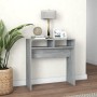 Mesa consola madera contrachapada gris Sonoma 78x30x80 cm de vidaXL, Mesas auxiliares - Ref: Foro24-815937, Precio: 36,28 €, ...
