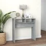 Sonoma-Konsolentisch aus grauem Sperrholz, 78 x 30 x 80 cm von vidaXL, Seitentische - Ref: Foro24-815937, Preis: 34,44 €, Rab...