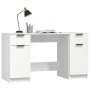 Escritorio con armario lateral madera contrachapada blanco de vidaXL, Escritorios - Ref: Foro24-3115908, Precio: 176,91 €, De...