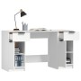 Escritorio con armario lateral madera contrachapada blanco de vidaXL, Escritorios - Ref: Foro24-3115908, Precio: 176,91 €, De...