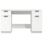 Escritorio con armario lateral madera contrachapada blanco de vidaXL, Escritorios - Ref: Foro24-3115908, Precio: 176,91 €, De...