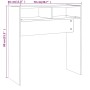 Mesa consola madera contrachapada gris Sonoma 78x30x80 cm de vidaXL, Mesas auxiliares - Ref: Foro24-815937, Precio: 36,28 €, ...