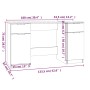Escritorio con armario lateral madera contrachapada blanco de vidaXL, Escritorios - Ref: Foro24-3115908, Precio: 176,91 €, De...