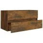 Mueble lavabo madera contrachapada roble ahumado 90x38,5x45cm de vidaXL, Muebles de baño - Ref: Foro24-815654, Precio: 55,97 ...
