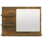 Espejo de baño madera contrachapada roble ahumado 60x10,5x45 cm de vidaXL, Tocadores de baño - Ref: Foro24-815660, Precio: 34...