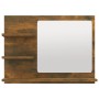 Espejo de baño madera contrachapada roble ahumado 60x10,5x45 cm de vidaXL, Tocadores de baño - Ref: Foro24-815660, Precio: 34...