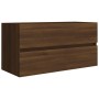 Mueble de lavabo madera de ingeniería roble marrón 90x38,5x45cm de vidaXL, Muebles de baño - Ref: Foro24-815656, Precio: 72,5...
