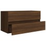 Mueble de lavabo madera de ingeniería roble marrón 90x38,5x45cm de vidaXL, Muebles de baño - Ref: Foro24-815656, Precio: 72,5...