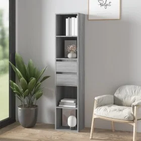 Sonoma gray plywood shelving 36x30x171 cm by vidaXL, Bookcases and shelves - Ref: Foro24-815535, Price: 74,34 €, Discount: %