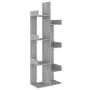 Estantería madera contrachapada gris Sonoma 48x25,5x140 cm de vidaXL, Librerías y estanterías - Ref: Foro24-816006, Precio: 5...