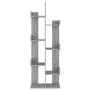Estantería madera contrachapada gris Sonoma 48x25,5x140 cm de vidaXL, Librerías y estanterías - Ref: Foro24-816006, Precio: 5...