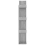 Estantería madera contrachapada gris Sonoma 48x25,5x140 cm de vidaXL, Librerías y estanterías - Ref: Foro24-816006, Precio: 5...