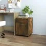 Armario ruedas madera contrachapada roble ahumado 45x38x54 cm de vidaXL, Taquillas y armarios de almacenamiento - Ref: Foro24...