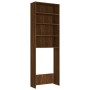 Armario de lavadora color roble marrón 64x24x190 cm de vidaXL, Accesorios para lavadoras y secadoras - Ref: Foro24-815953, Pr...