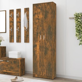 Armario pasillo madera contrachapada roble ahumado 55x25x189 cm de vidaXL, Armarios roperos - Ref: Foro24-815516, Precio: 116...