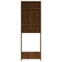 Armario de lavadora color roble marrón 64x24x190 cm de vidaXL, Accesorios para lavadoras y secadoras - Ref: Foro24-815953, Pr...