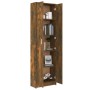 Armario pasillo madera contrachapada roble ahumado 55x25x189 cm de vidaXL, Armarios roperos - Ref: Foro24-815516, Precio: 116...