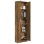 Armario pasillo madera contrachapada roble ahumado 55x25x189 cm de vidaXL, Armarios roperos - Ref: Foro24-815516, Precio: 114...