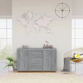 Aparador de madera contrachapada gris Sonoma 120x36x69 cm de vidaXL, Aparadores - Ref: Foro24-815493, Precio: 139,21 €, Descu...
