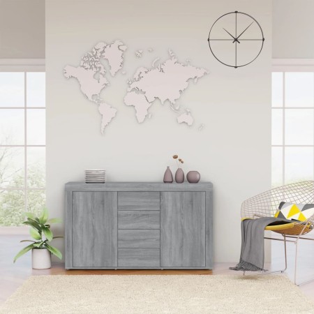 Aparador de madera contrachapada gris Sonoma 120x36x69 cm de vidaXL, Aparadores - Ref: Foro24-815493, Precio: 141,40 €, Descu...