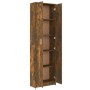 Armario pasillo madera contrachapada roble ahumado 55x25x189 cm de vidaXL, Armarios roperos - Ref: Foro24-815516, Precio: 116...