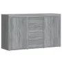 Aparador de madera contrachapada gris Sonoma 120x36x69 cm de vidaXL, Aparadores - Ref: Foro24-815493, Precio: 139,21 €, Descu...