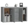 Aparador de madera contrachapada gris Sonoma 120x36x69 cm de vidaXL, Aparadores - Ref: Foro24-815493, Precio: 139,21 €, Descu...