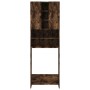 Armario de lavadora color roble ahumado 64x24x190 cm de vidaXL, Accesorios para lavadoras y secadoras - Ref: Foro24-815957, P...