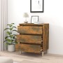 Aparador madera contrachapada color roble ahumado 60x35x69 cm de vidaXL, Aparadores - Ref: Foro24-815804, Precio: 61,56 €, De...