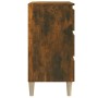 Aparador madera contrachapada color roble ahumado 60x35x69 cm de vidaXL, Aparadores - Ref: Foro24-815804, Precio: 61,56 €, De...