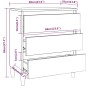 Aparador madera contrachapada color roble ahumado 60x35x69 cm de vidaXL, Aparadores - Ref: Foro24-815804, Precio: 61,56 €, De...