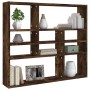 Estantería de pared contrachapada roble ahumado 90x16x78 cm de vidaXL, Estantes y estanterías - Ref: Foro24-815558, Precio: 5...