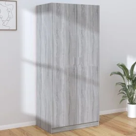Gray Sonoma plywood wardrobe 80x52x180 cm by vidaXL, Wardrobes - Ref: Foro24-815352, Price: 211,12 €, Discount: %