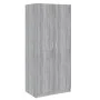 Armario madera contrachapada gris Sonoma 80x52x180 cm de vidaXL, Armarios roperos - Ref: Foro24-815352, Precio: 211,12 €, Des...