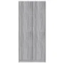 Armario madera contrachapada gris Sonoma 80x52x180 cm de vidaXL, Armarios roperos - Ref: Foro24-815352, Precio: 211,12 €, Des...