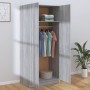 Armario madera contrachapada gris Sonoma 80x52x180 cm de vidaXL, Armarios roperos - Ref: Foro24-815352, Precio: 240,71 €, Des...