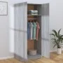 Armario madera contrachapada gris Sonoma 80x52x180 cm de vidaXL, Armarios roperos - Ref: Foro24-815352, Precio: 211,12 €, Des...
