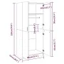 Armario madera contrachapada gris Sonoma 80x52x180 cm de vidaXL, Armarios roperos - Ref: Foro24-815352, Precio: 211,12 €, Des...