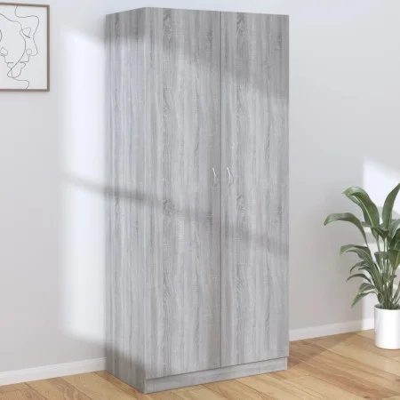 Armario madera contrachapada gris Sonoma 90x52x200 cm de vidaXL, Armarios roperos - Ref: Foro24-815355, Precio: 191,12 €, Des...