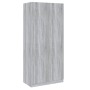 Armario madera contrachapada gris Sonoma 90x52x200 cm de vidaXL, Armarios roperos - Ref: Foro24-815355, Precio: 194,12 €, Des...