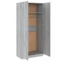 Armario madera contrachapada gris Sonoma 90x52x200 cm de vidaXL, Armarios roperos - Ref: Foro24-815355, Precio: 191,12 €, Des...
