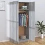 Armario madera contrachapada gris Sonoma 90x52x200 cm de vidaXL, Armarios roperos - Ref: Foro24-815355, Precio: 191,12 €, Des...