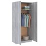 Armario madera contrachapada gris Sonoma 90x52x200 cm de vidaXL, Armarios roperos - Ref: Foro24-815355, Precio: 194,12 €, Des...