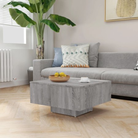 Mesa de centro madera contrachapada gris Sonoma 60x60x31,5 cm de vidaXL, Mesas de centro - Ref: Foro24-815838, Precio: 46,27 ...