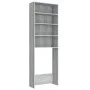 Armario de lavadora gris Sonoma 64x24x190 cm de vidaXL, Accesorios para lavadoras y secadoras - Ref: Foro24-815952, Precio: 6...