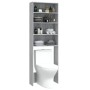 Armario de lavadora gris Sonoma 64x24x190 cm de vidaXL, Accesorios para lavadoras y secadoras - Ref: Foro24-815952, Precio: 6...