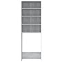 Armario de lavadora gris Sonoma 64x24x190 cm de vidaXL, Accesorios para lavadoras y secadoras - Ref: Foro24-815952, Precio: 6...