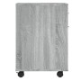 Armario ruedas madera contrachapada gris Sonoma 45x38x54 cm de vidaXL, Taquillas y armarios de almacenamiento - Ref: Foro24-8...